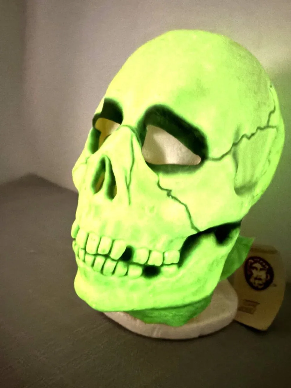 Vintage Don Post ©1967 Skull Latex Mask Glow NOS NWT
